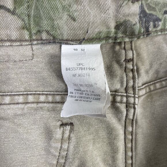 Vintage Duxbak Realtree Camo Hunting Jeans Pants Mens 40x32 Made in USA I - Picture 7 of 14